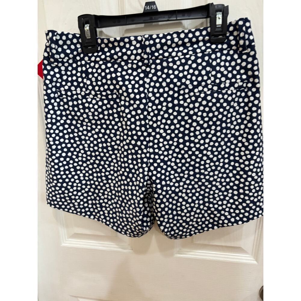 SPANX Women's Shorts Small Navy Blue White Polka Dot Pull On Stretch Comfort NWT - Picture 3 of 7